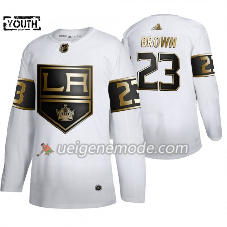 Kinder Eishockey Los Angeles Kings Trikot Dustin Brown 23 Adidas 2019-2020 Golden Edition Weiß Authentic